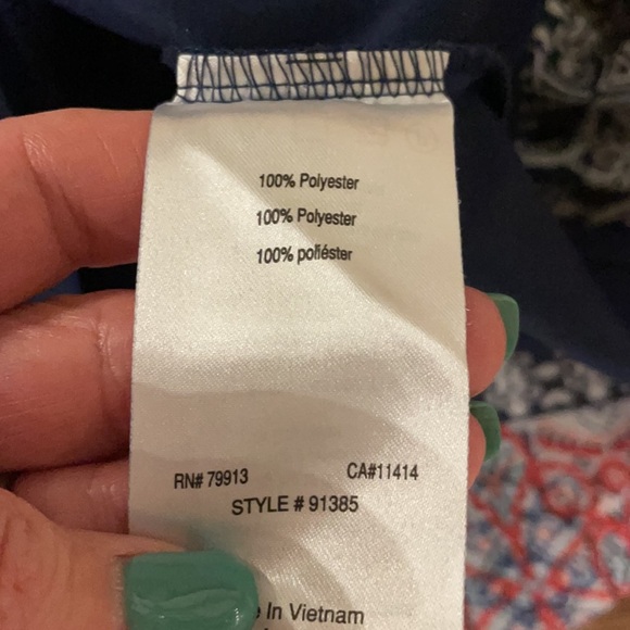 JESSICA SIMPSON MATERNITY sundress bodice ruffle Handkerchief hem Size large - Picture 10 of 11